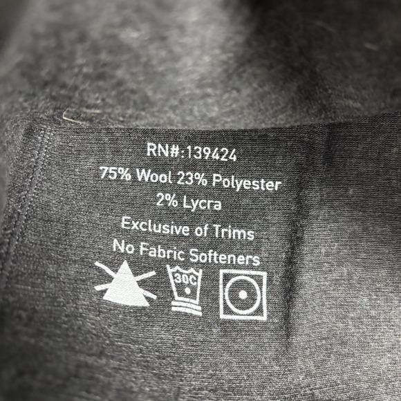 Voormi Womens XS Gray Quarter Zip Wool Blend Long Sleeve Pullover Stretch USA - Picture 5 of 11